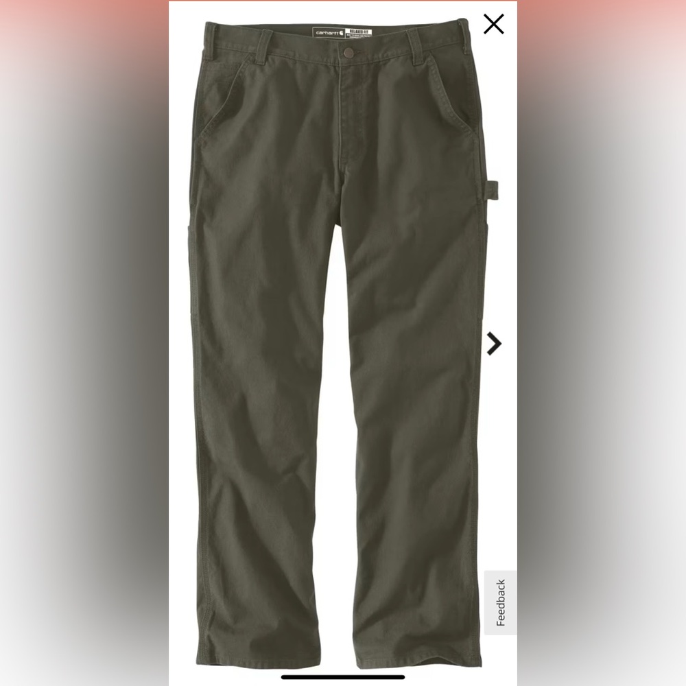 Men’s Carharrt Relaxed Straight Rugged Flex Duck Pants sz 40x32